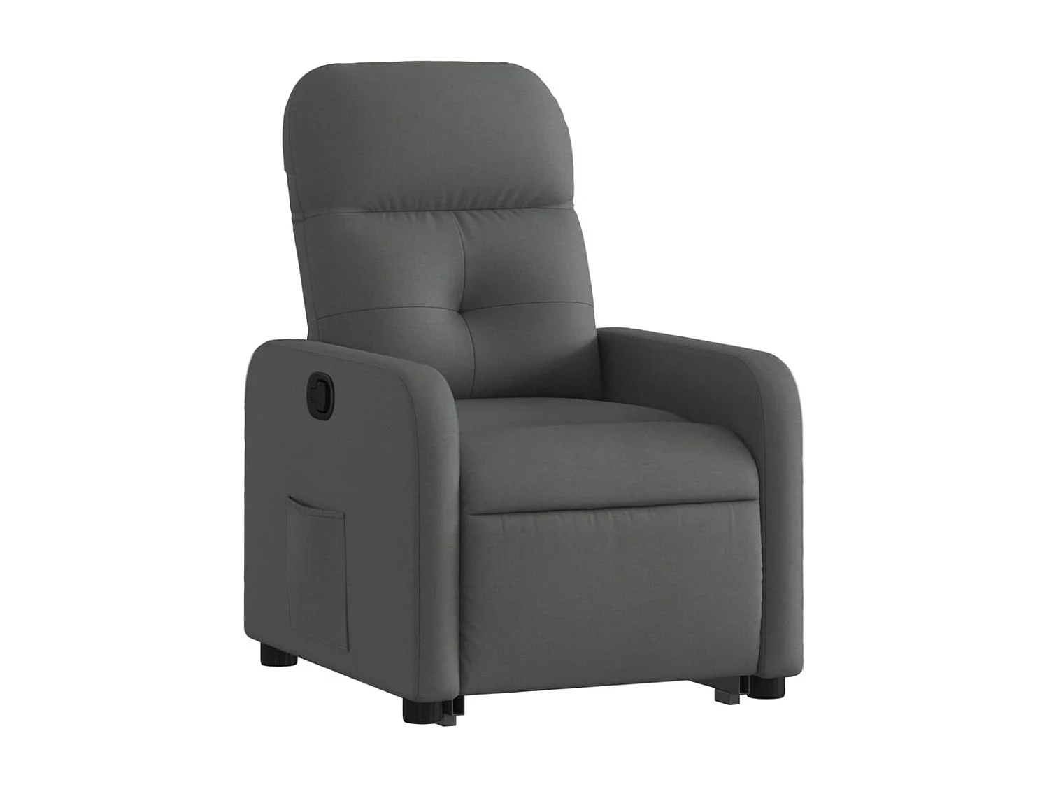Fauteuil relax TV rembourrage tissu grise 66 x 89 x 96 cm DEC027960