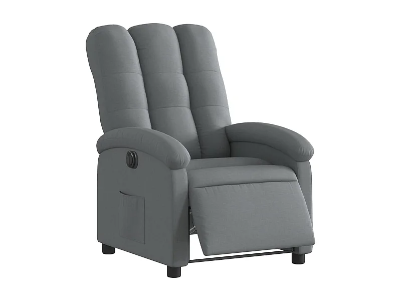 Fauteuil relax TV fonction tissu grise 70 x 93 x 101 cm DEC028358