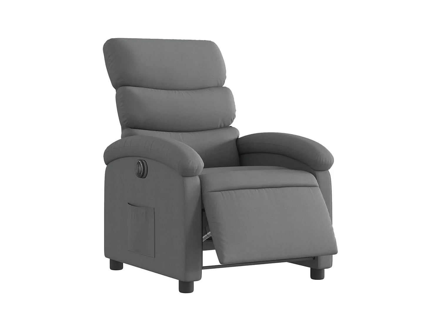 Fauteuil relax TV fonction tissu grise 70 x 92 x 99.5 cm DEC028350