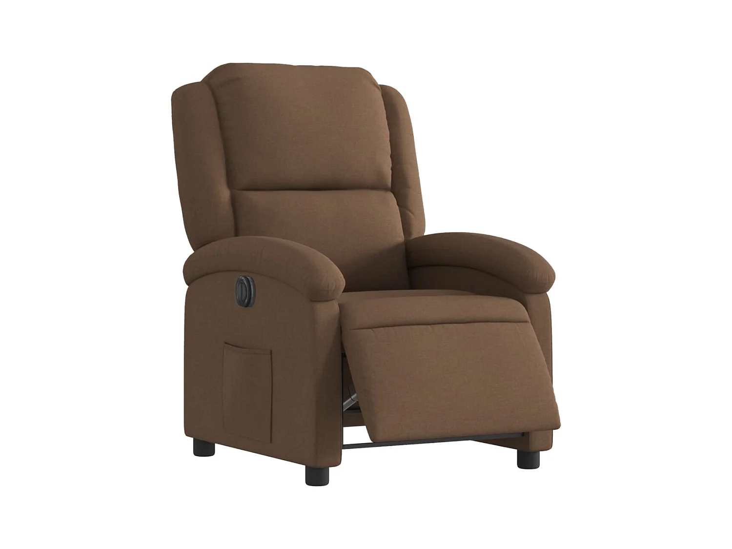 Fauteuil relax TV fonction tissu marron 71 x 86.5 x 99.5 cm DEC028449
