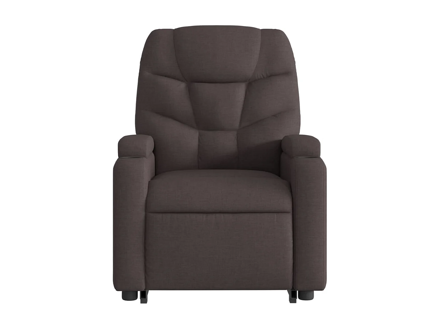 Fauteuil relax TV rembourrage tissu marron 74 x 89 x 100 cm DEC028011