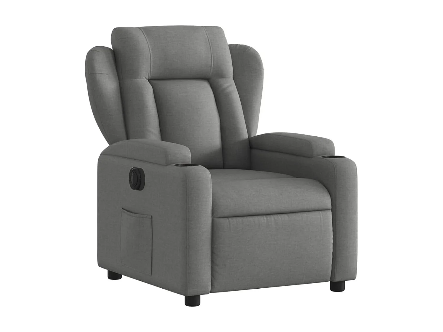 Fauteuil relax TV fonction tissu grise 77 x 94.5 x 100 cm DEC028339