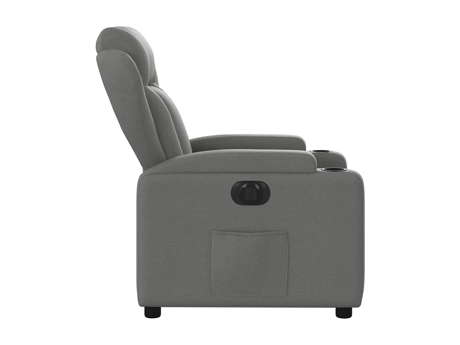 Fauteuil relax TV fonction tissu grise 77 x 94.5 x 100 cm DEC028339