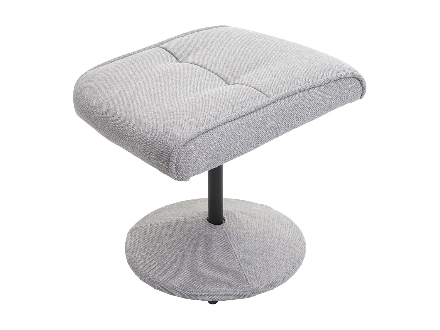 Fauteuil de relaxation TV tissu grise 75 x 59 x 114 cm 04_0003104