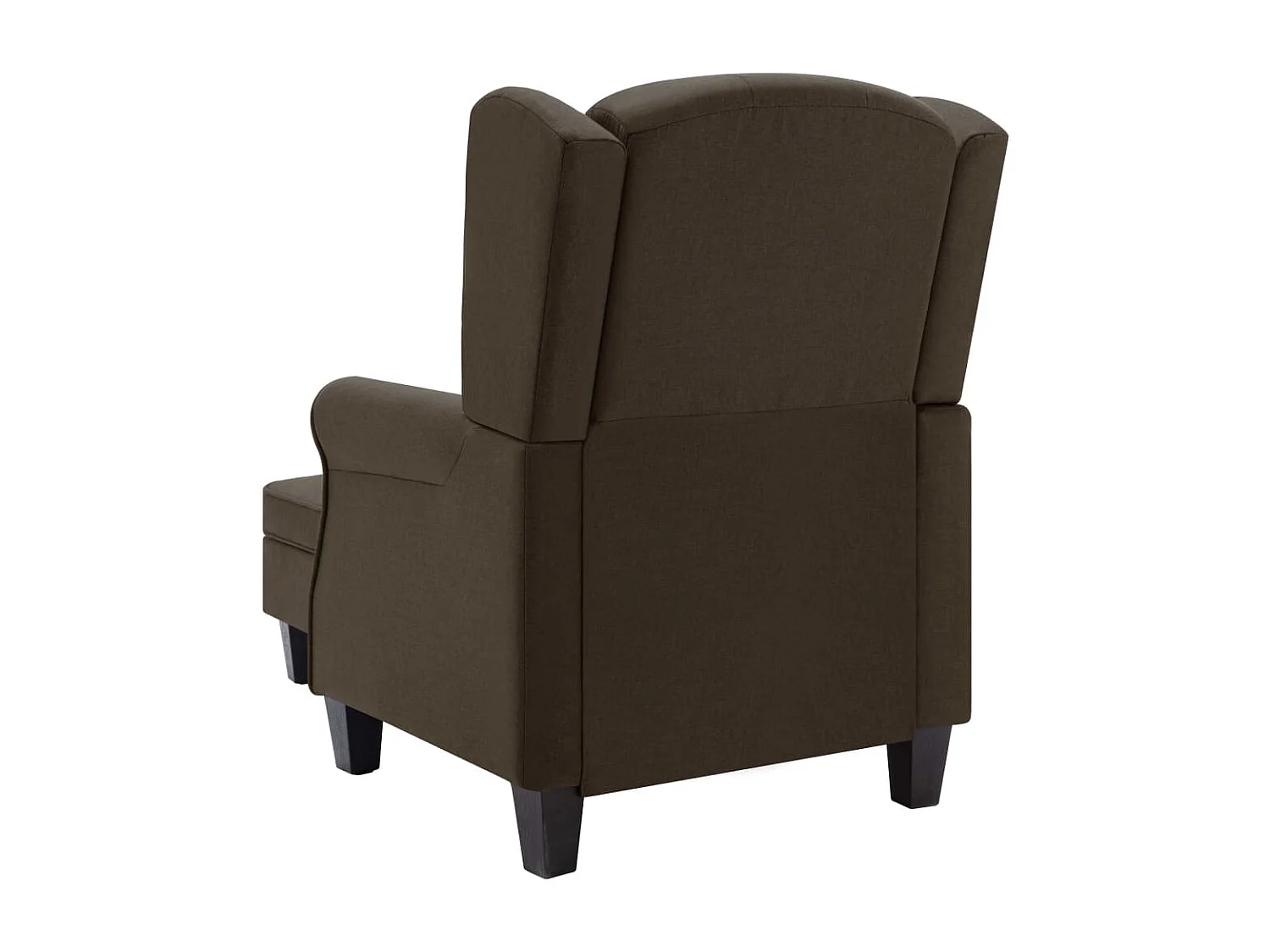Fauteuil lounge design moderne tissu marron 68 x 78 x 94 cm DEC026839