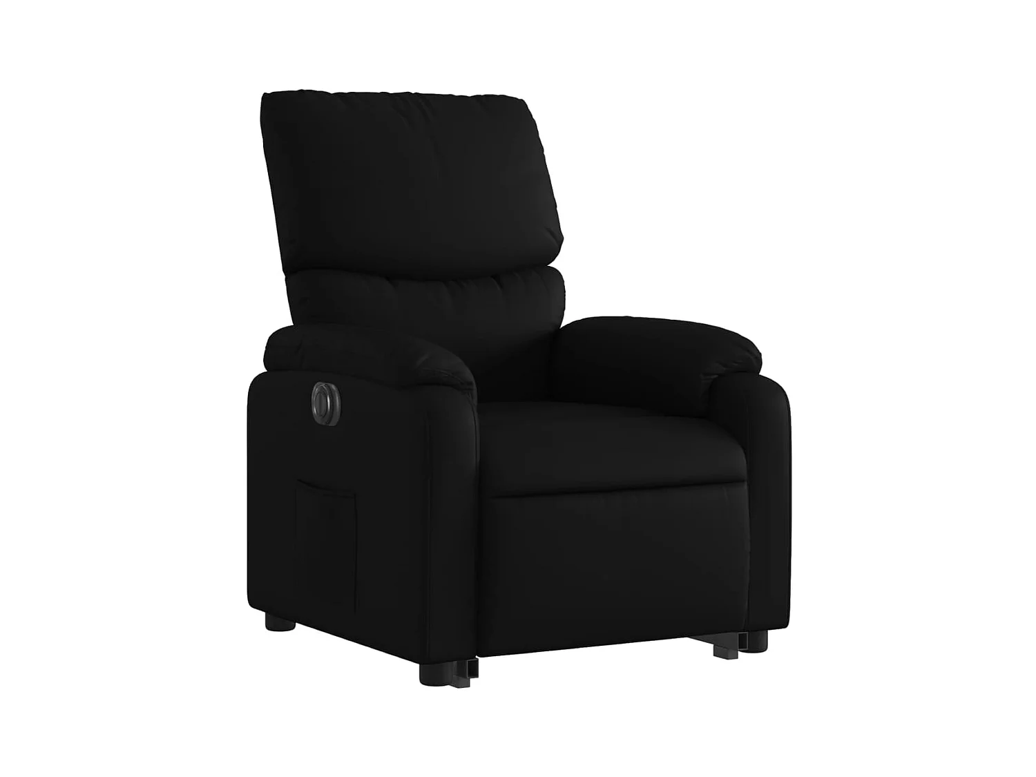 Fauteuil relax TV fonction PVC noire 75 x 99 x 99 cm DEC028469
