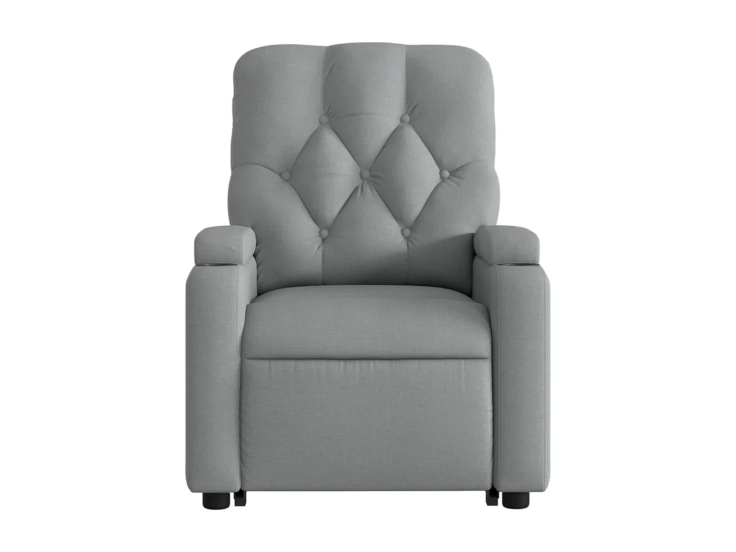 Fauteuil relax TV fonction tissu grise 74 x 86.5 x 93.5 cm DEC028309