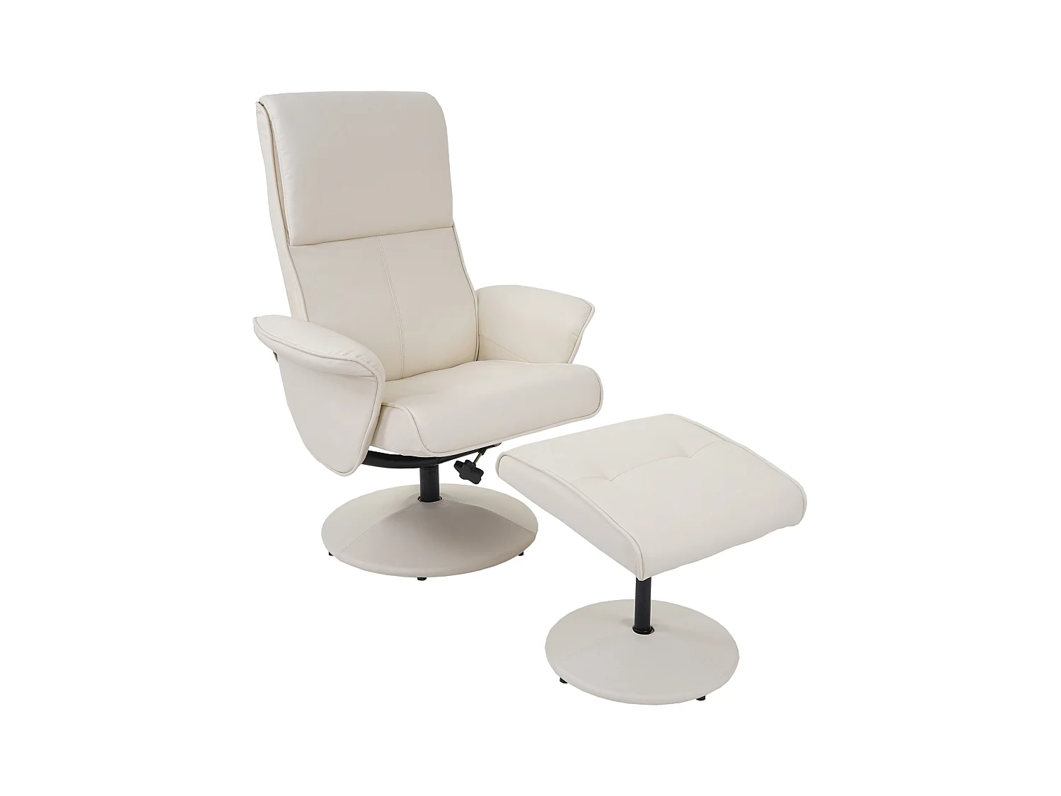 Fauteuil TV de relaxation crème 75 x 59 x 114 cm 04_0003106