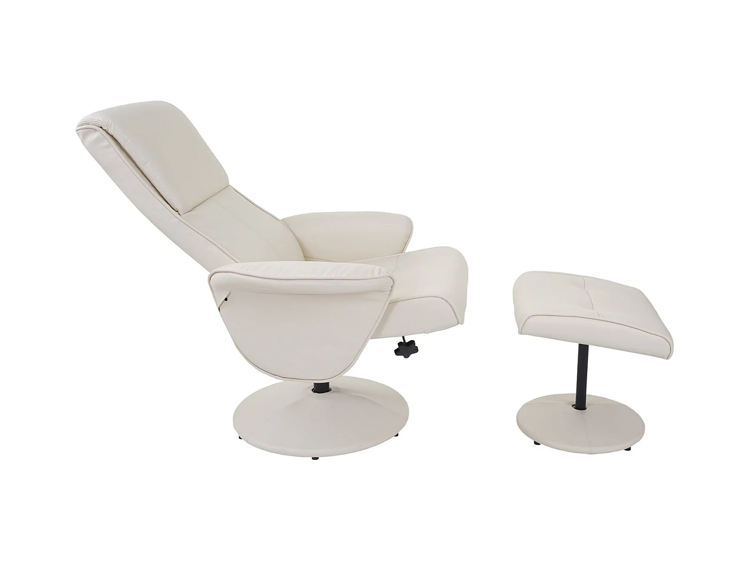 Fauteuil TV de relaxation crème 75 x 59 x 114 cm 04_0003106