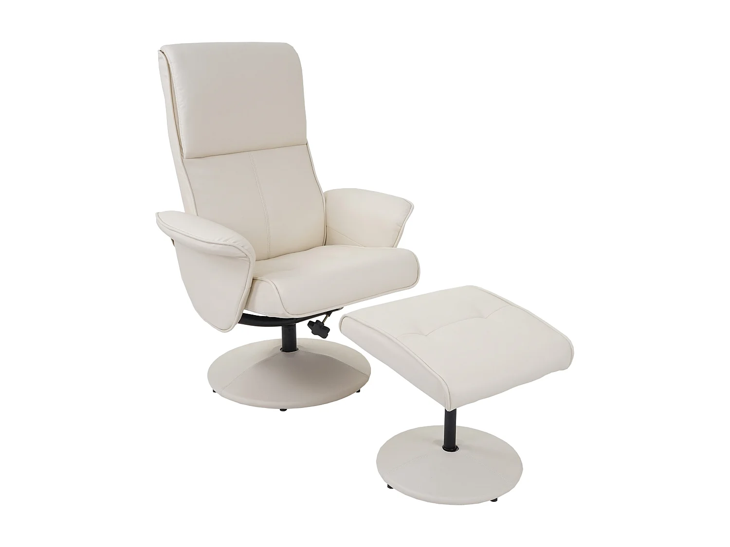 Fauteuil TV de relaxation crème 75 x 59 x 114 cm 04_0003106