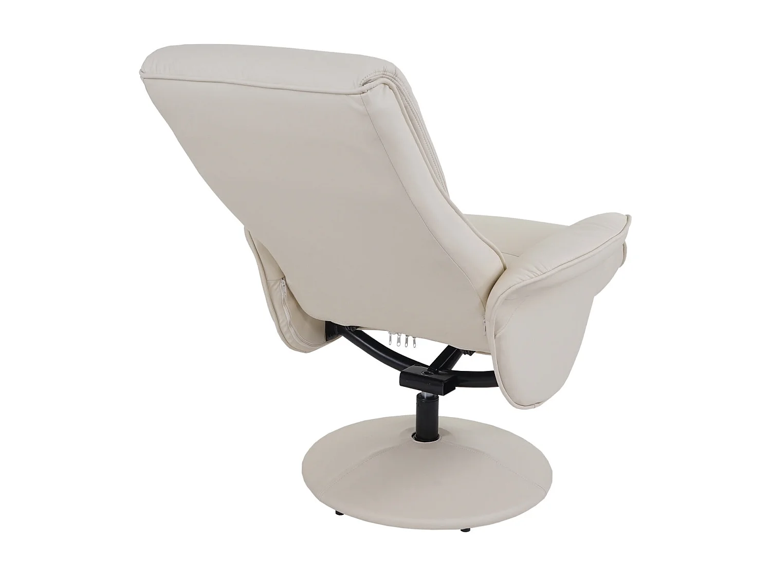 Fauteuil TV de relaxation crème 75 x 59 x 114 cm 04_0003106