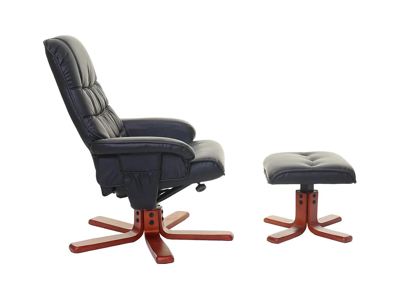 Fauteuil de relaxation TV noire 80 x 110 x 103 cm 04_0002043