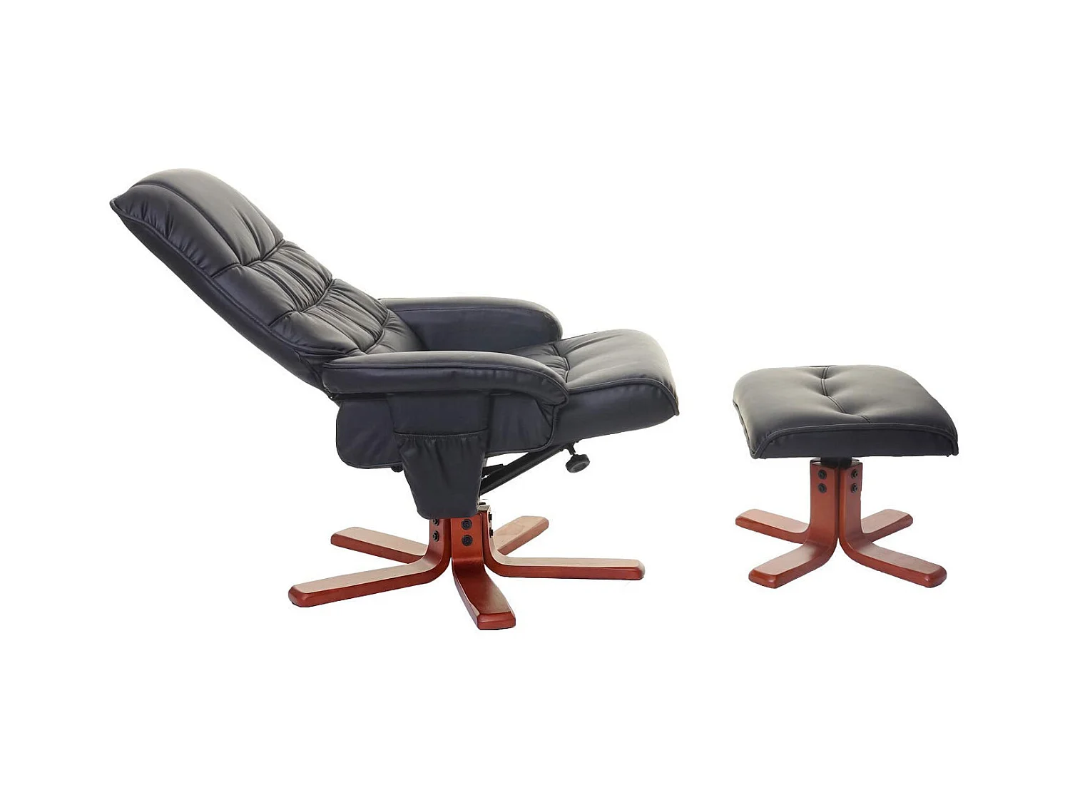 Fauteuil de relaxation TV noire 80 x 110 x 103 cm 04_0002043