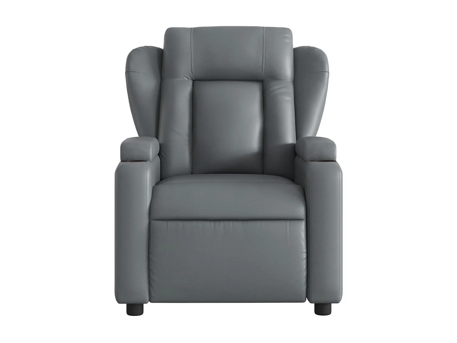 Fauteuil relax TV fonction PVC grise 77 x 94.5 x 100 cm DEC028388