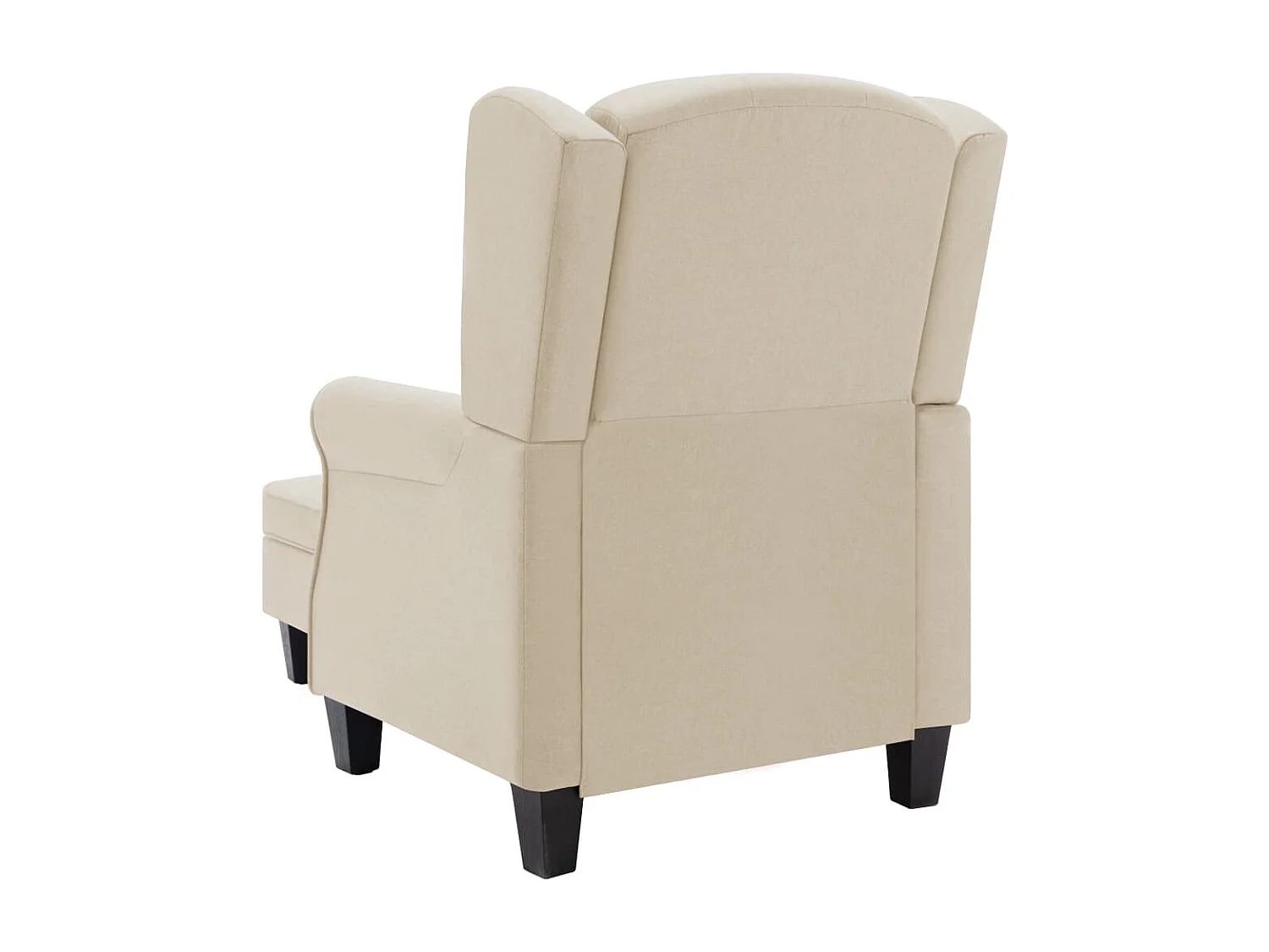Fauteuil lounge design moderne tissu crème 68 x 78 x 94 cm DEC026831