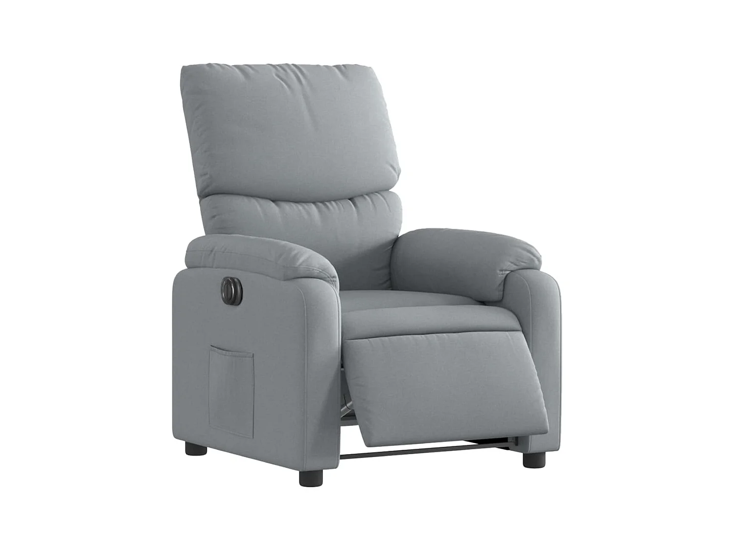 Fauteuil relax TV fonction tissu grise 75 x 99 x 99 cm DEC028314
