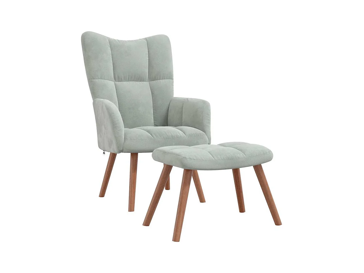 Fauteuil lounge chaise de grise 61.5 x 69 x 95.5 cm DEC026513