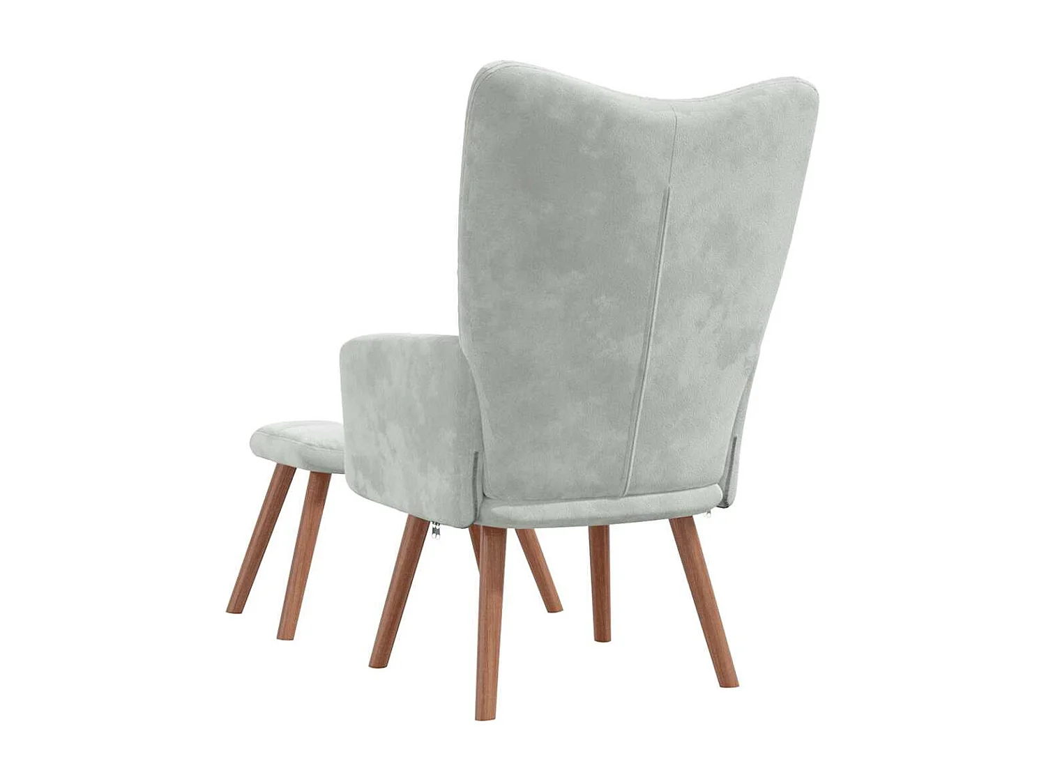 Fauteuil lounge chaise de grise 61.5 x 69 x 95.5 cm DEC026513