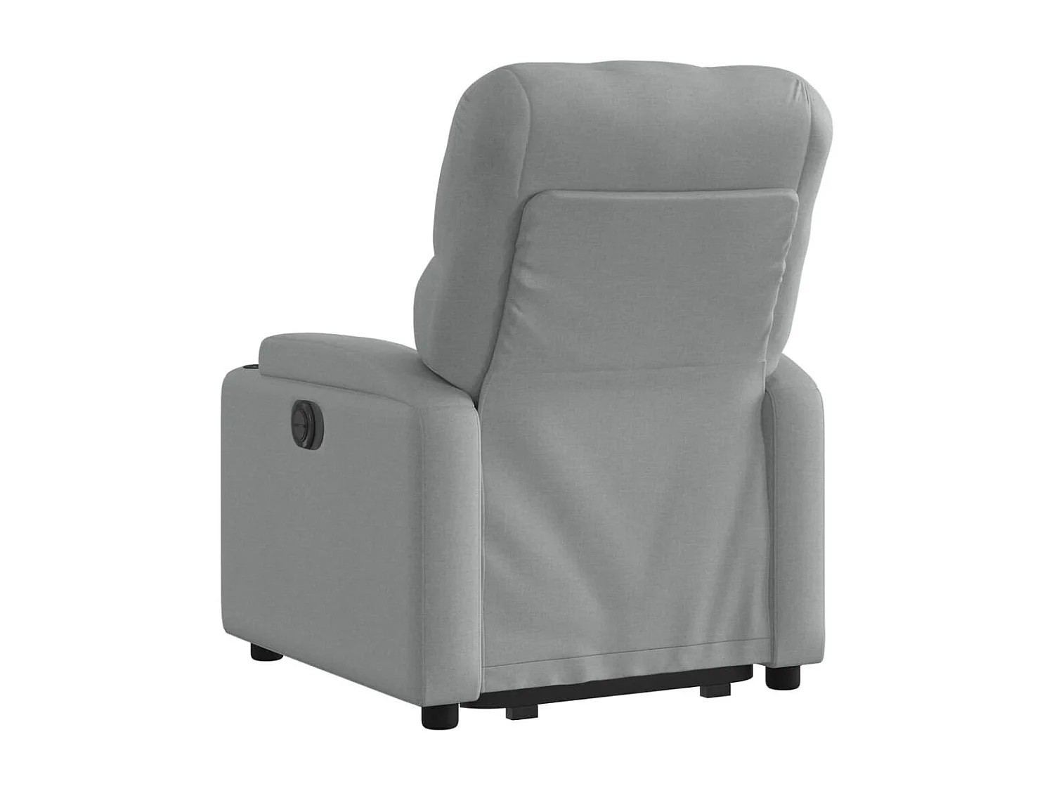 Fauteuil relax TV rembourrage tissu grise 74 x 86.5 x 93.5 cm DEC027908