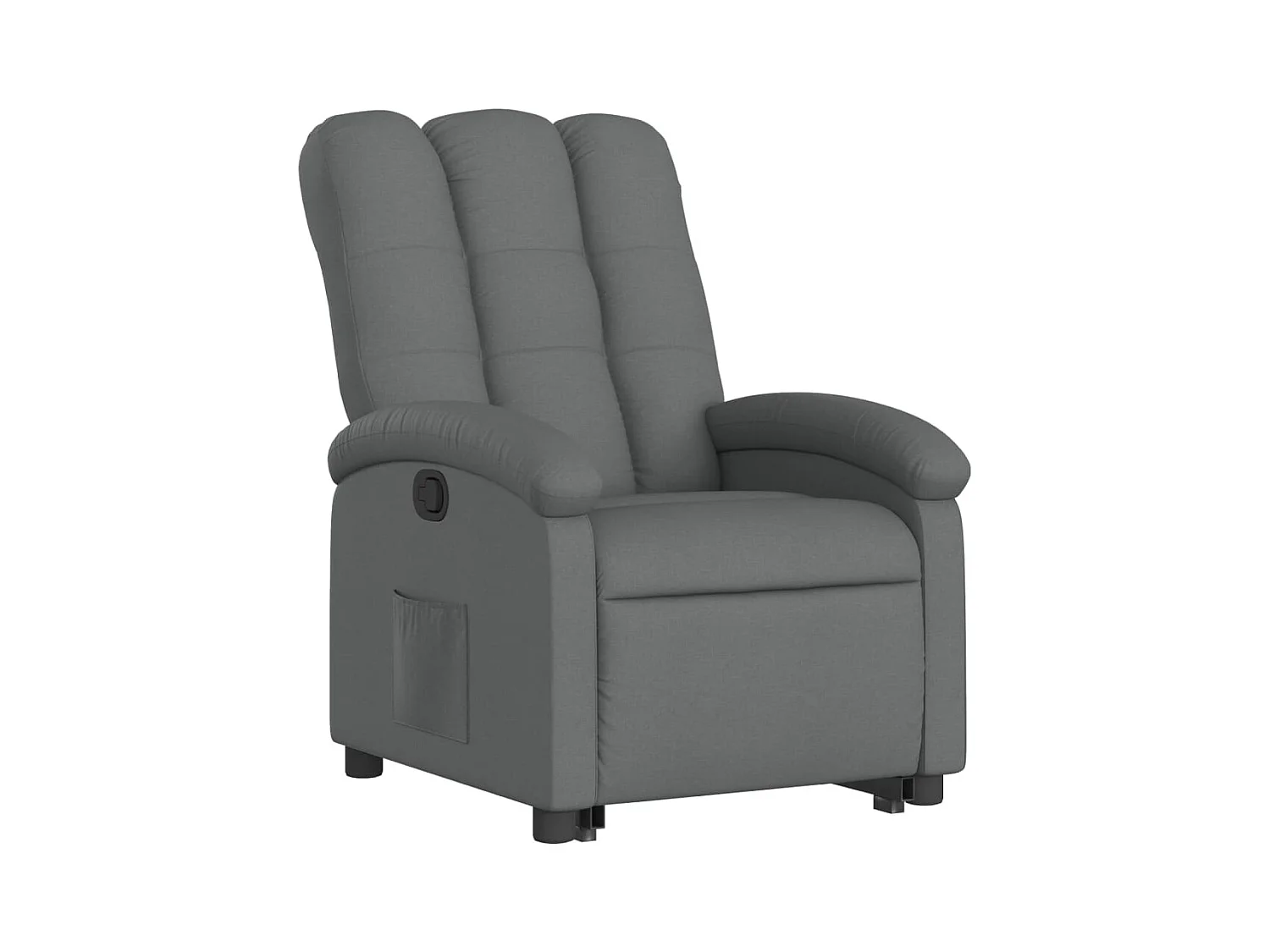 Fauteuil relax TV rembourrage tissu grise 70 x 93 x 101 cm DEC027943