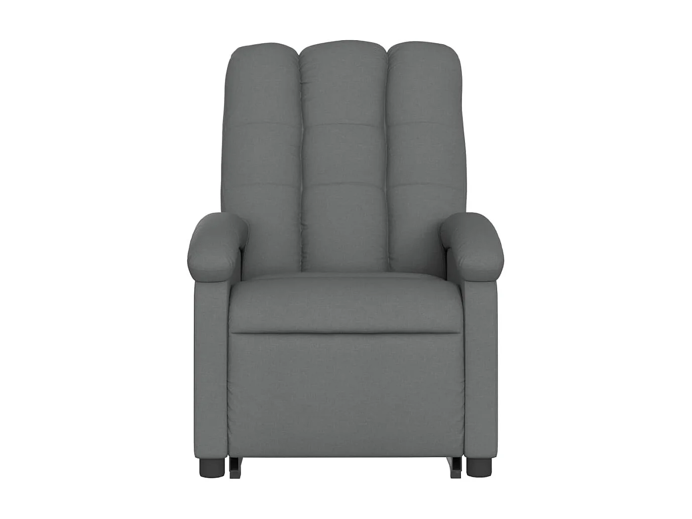Fauteuil relax TV rembourrage tissu grise 70 x 93 x 101 cm DEC027943