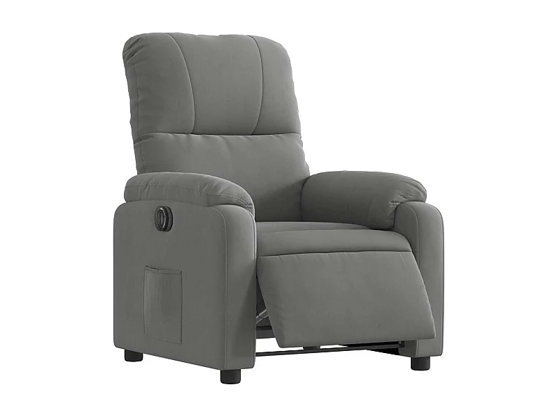 Fauteuil relax TV fonction tissu grise 75 x 89.5 x 103.5 cm DEC028367