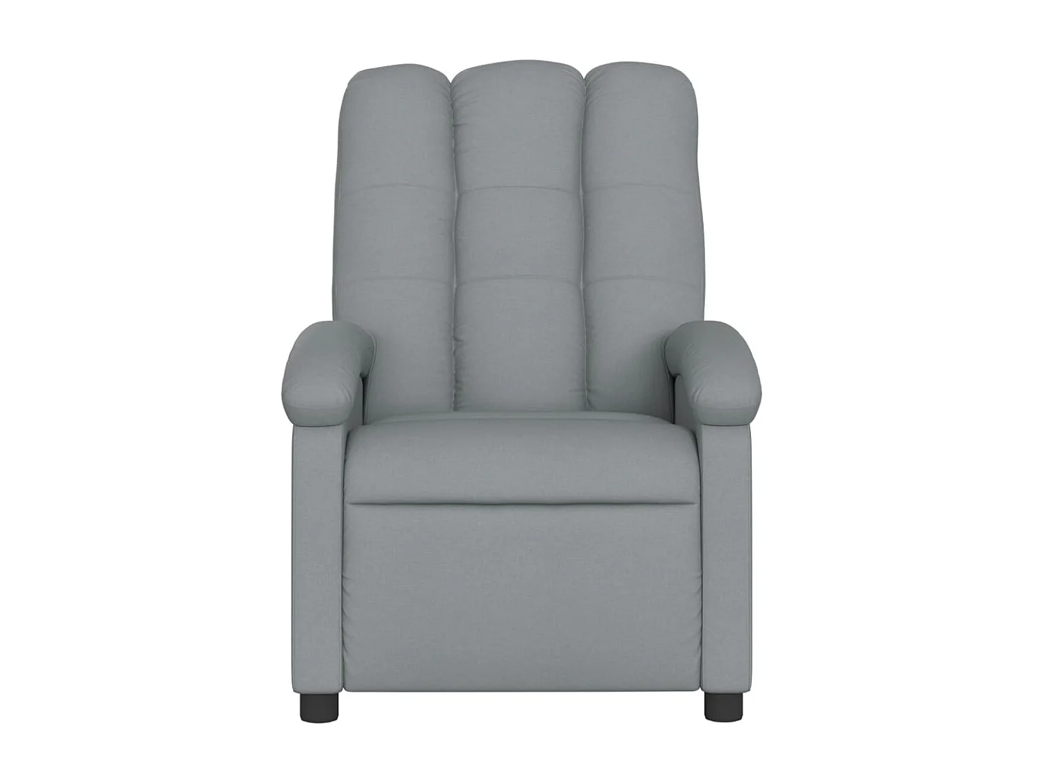 Fauteuil relax TV rembourrage tissu grise 70 x 93 x 101 cm DEC027885