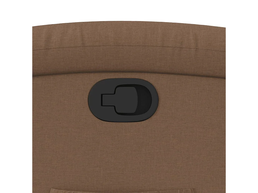 Fauteuil relax TV rembourrage tissu marron 70 x 93 x 101 cm DEC028035