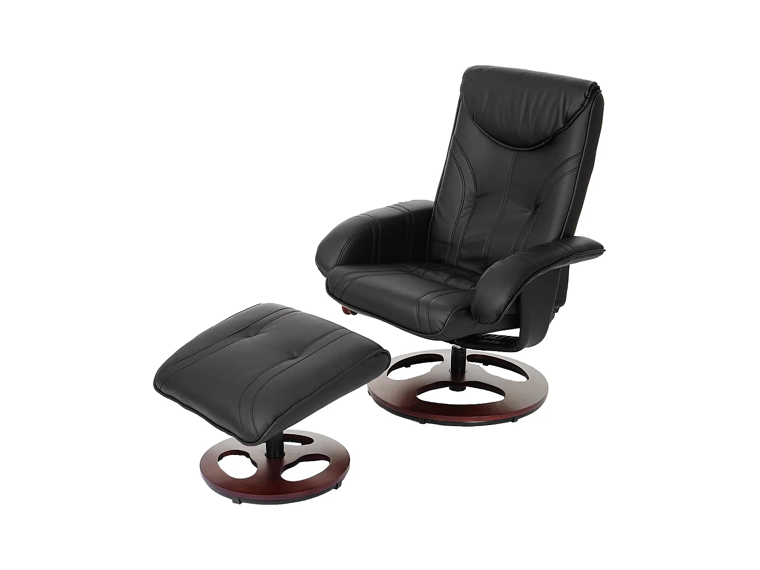 Fauteuil de relaxation TV noire 77 x 68 x 105 cm 04_0001951
