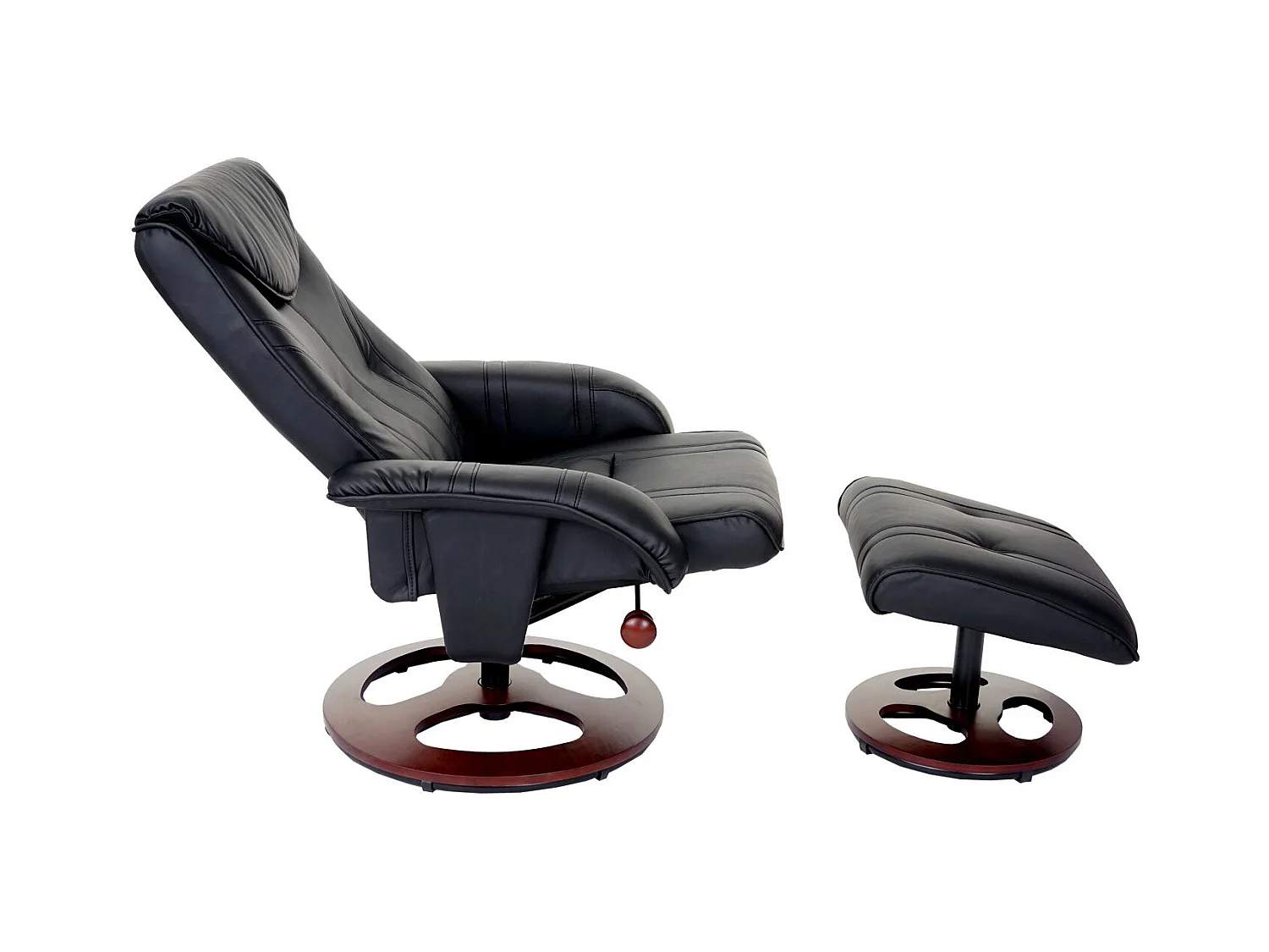 Fauteuil de relaxation TV noire 77 x 68 x 105 cm 04_0001951