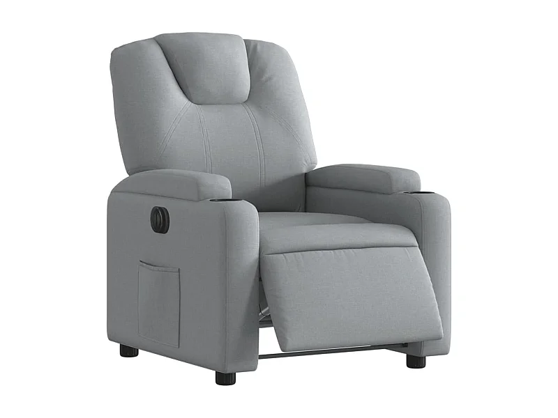 Fauteuil relax TV fonction tissu grise 74 x 88 x 97 cm DEC028312