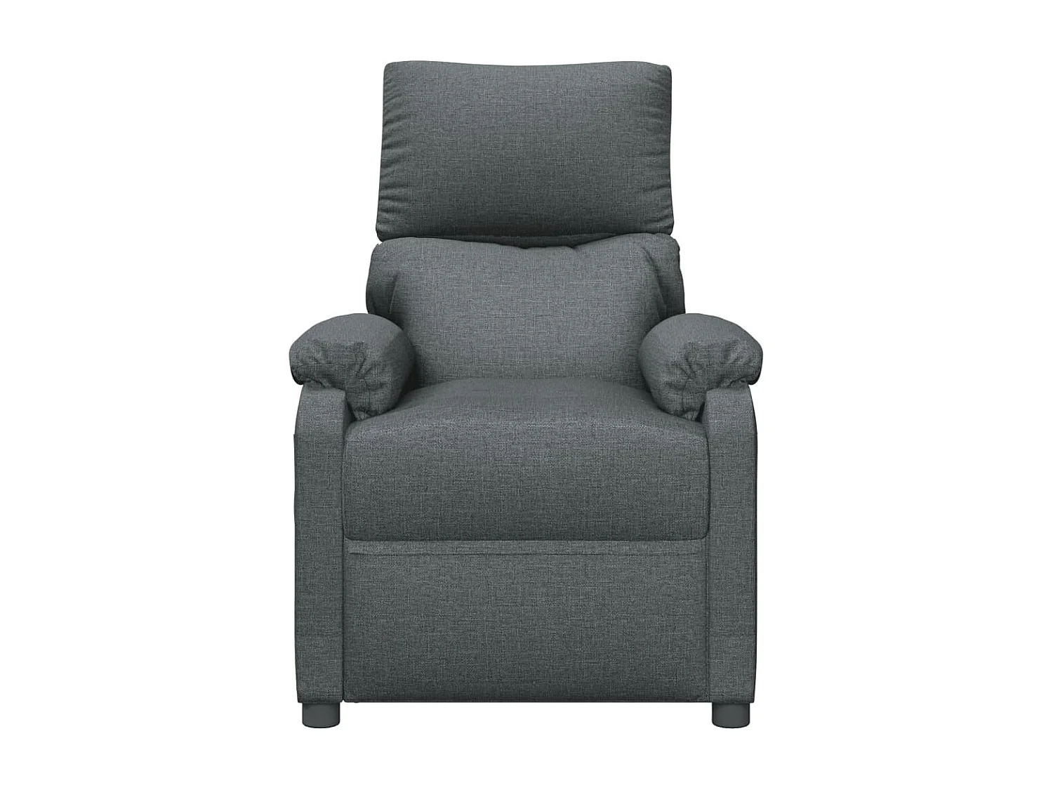 Fauteuil relax TV rembourrage tissu grise 70.5 x 90 x 100 cm DEC027927