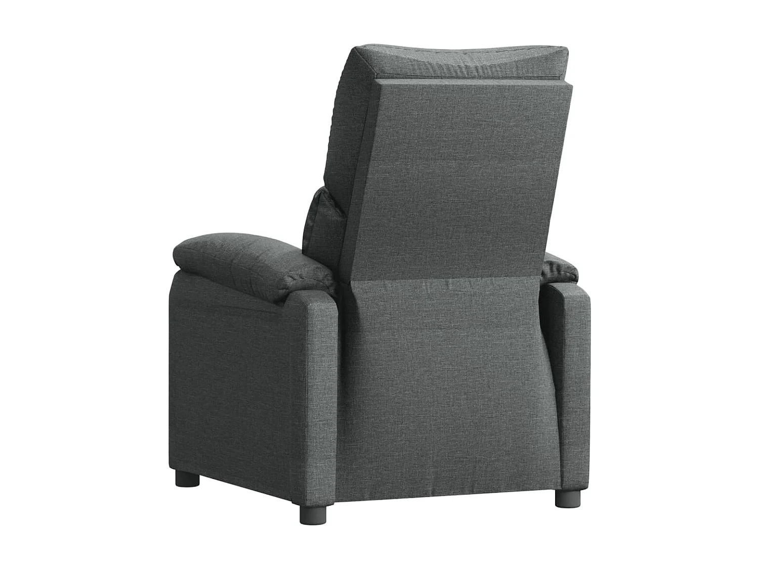 Fauteuil relax TV rembourrage tissu grise 70.5 x 90 x 100 cm DEC027927