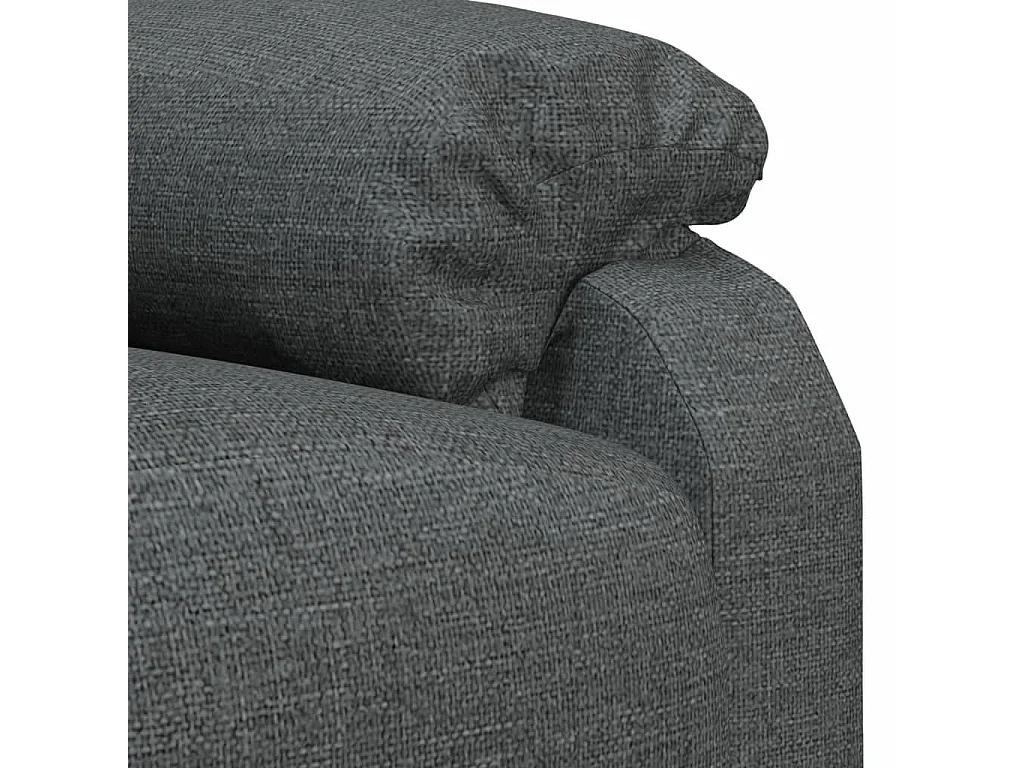 Fauteuil relax TV rembourrage tissu grise 70.5 x 90 x 100 cm DEC027927