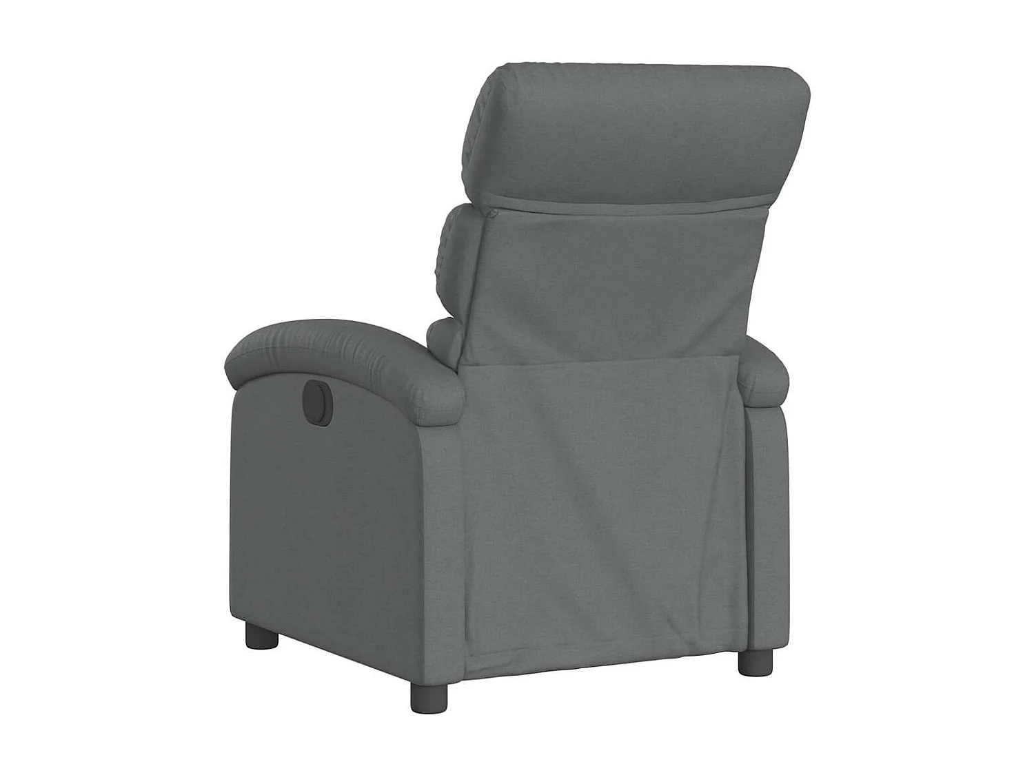 Fauteuil relax TV rembourrage tissu grise 70 x 92 x 99.5 cm DEC027953