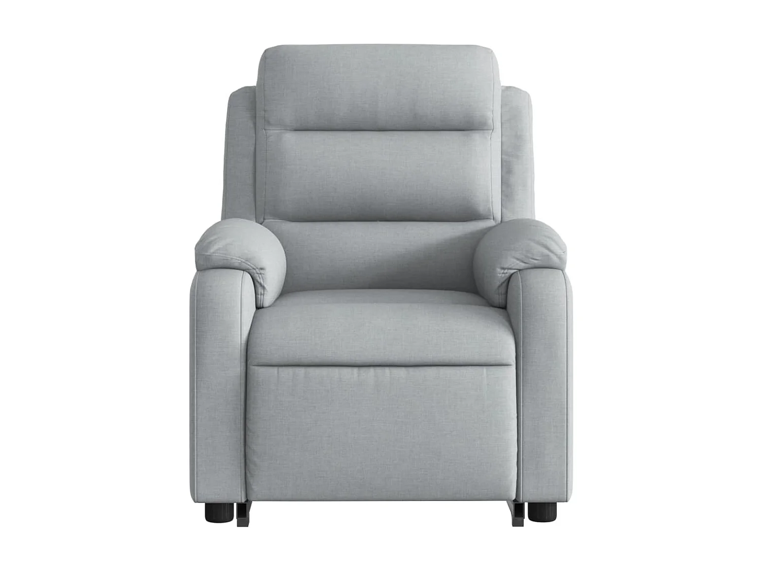 Fauteuil relax TV rembourrage tissu grise 75 x 92.5 x 100 cm DEC027902