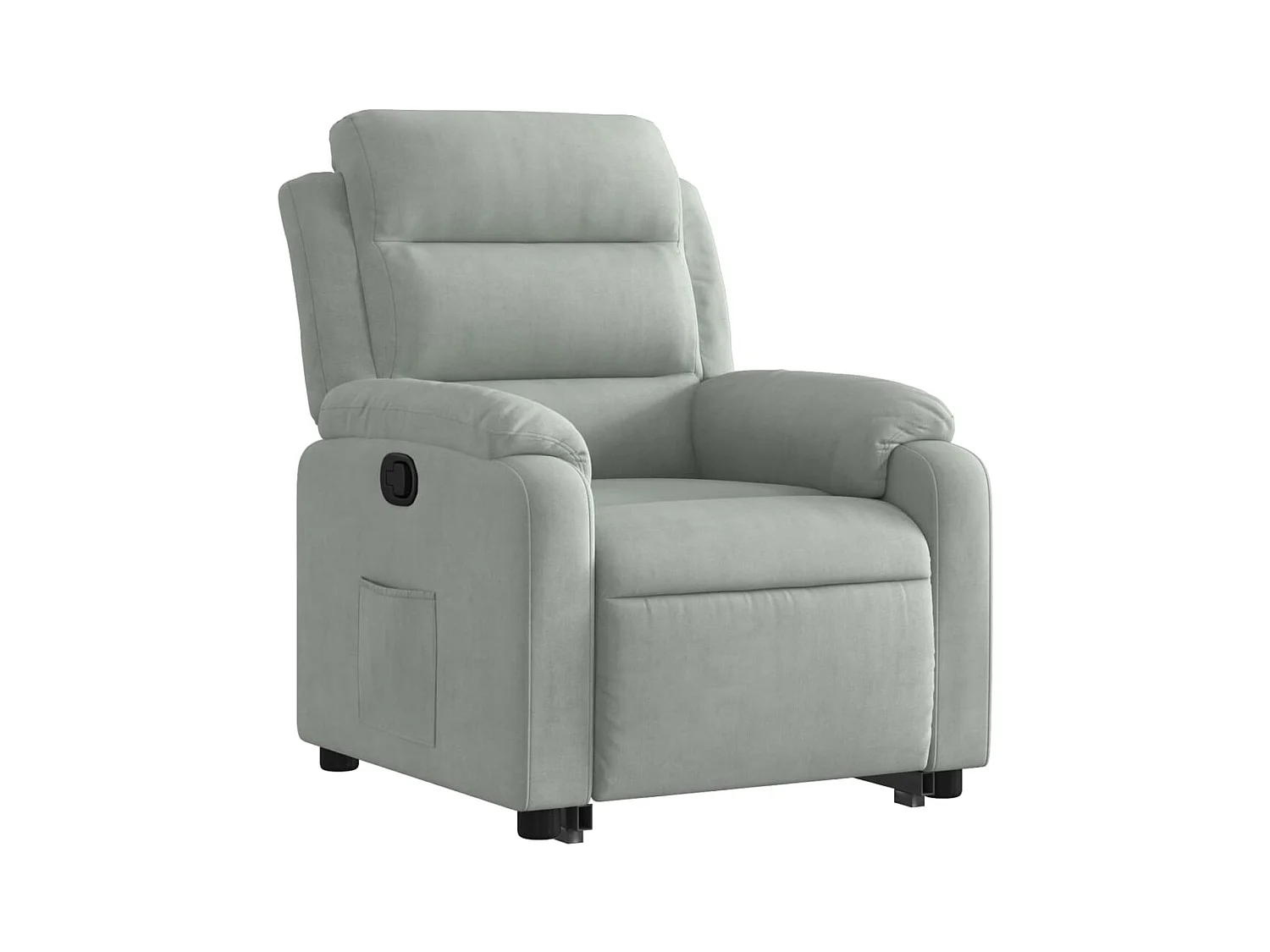 Fauteuil relax TV rembourrage grise 75 x 92.5 x 100 cm DEC027921