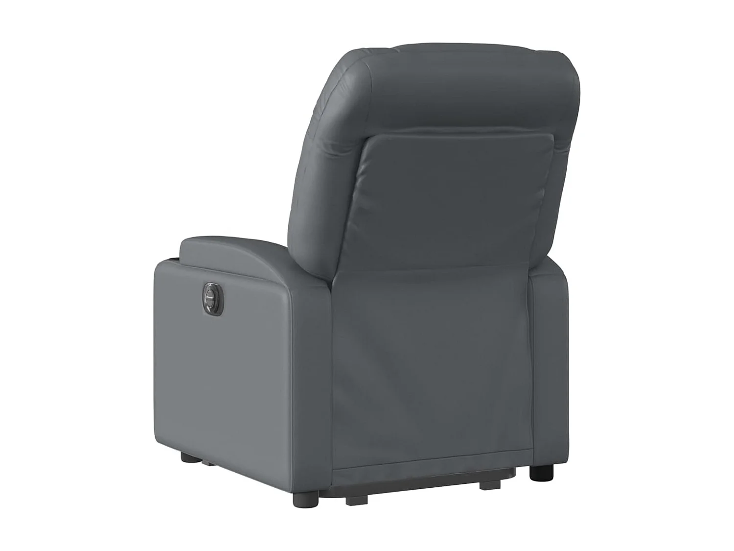 Fauteuil relax TV rembourrage PVC grise 74 x 89 x 100 cm DEC027984