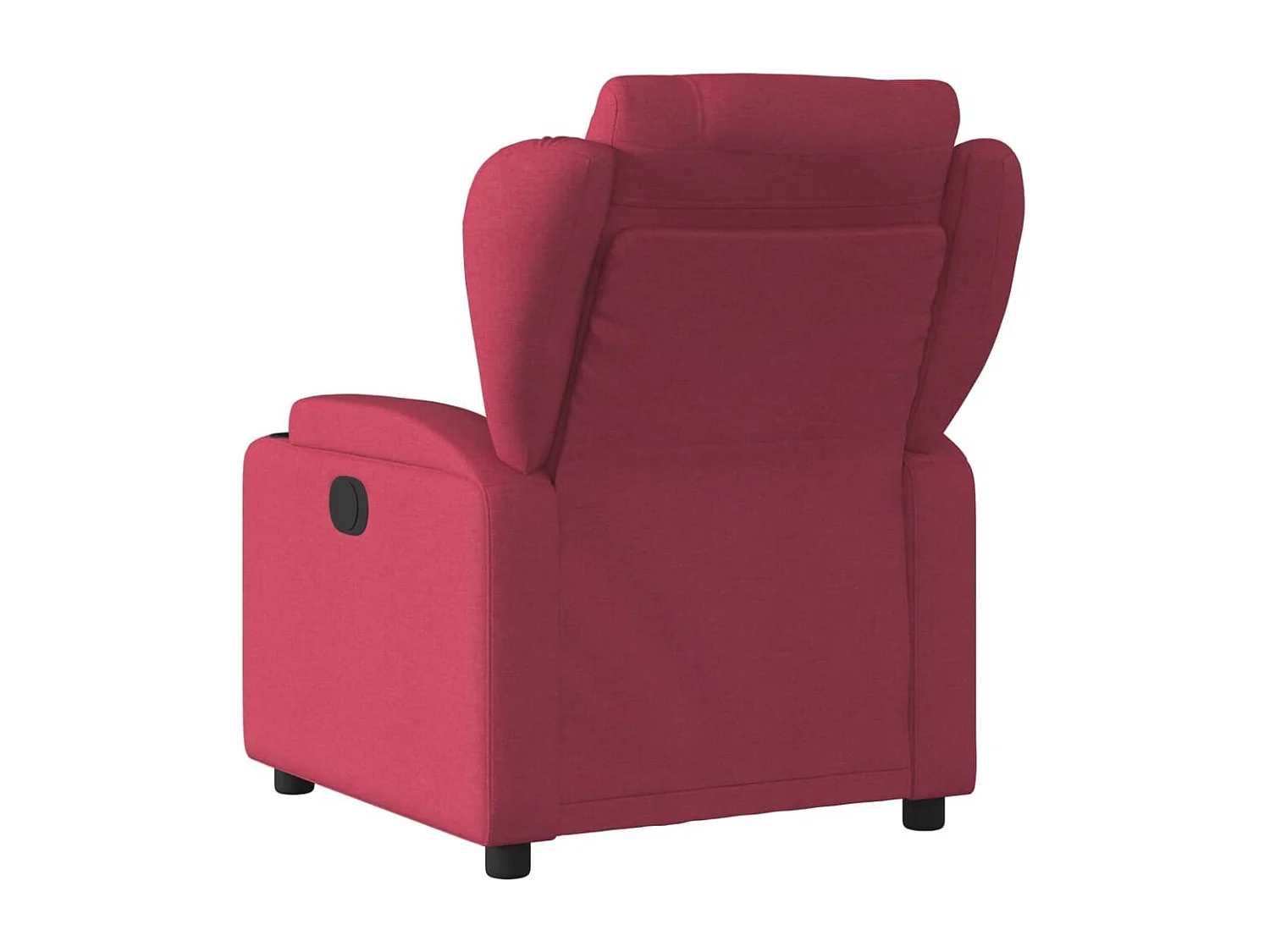Fauteuil relax TV rembourrage tissu bordeaux 77 x 94.5 x 100 cm DEC028156
