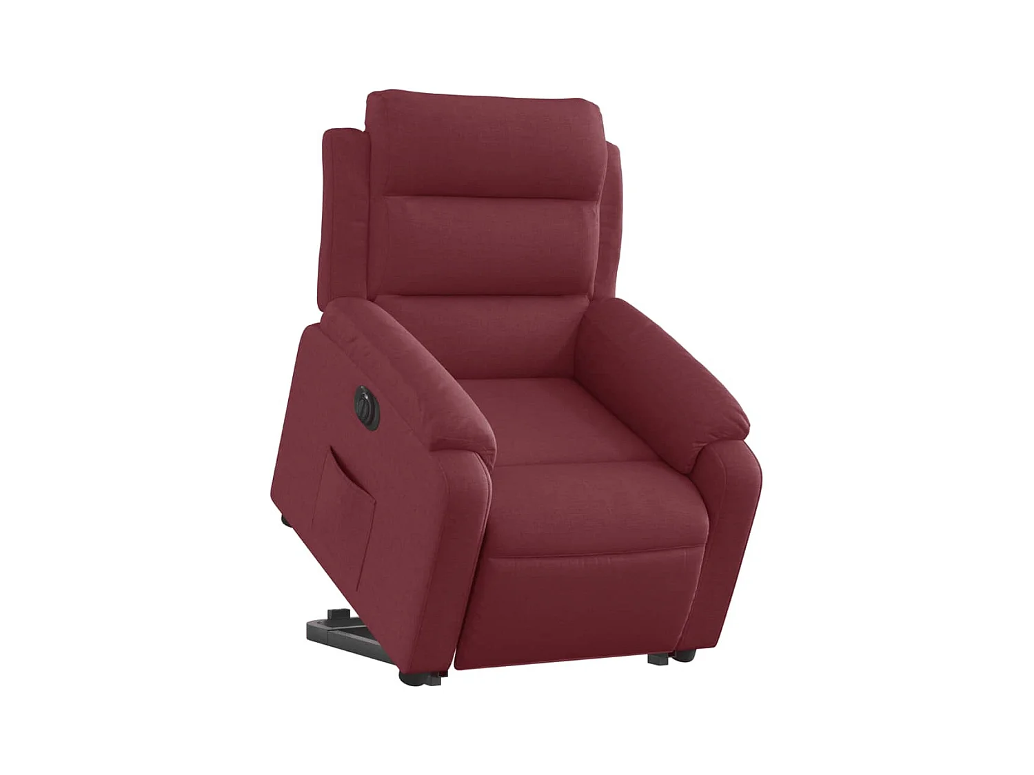 Fauteuil relax TV fonction tissu bordeaux 75 x 92.5 x 100 cm DEC028549