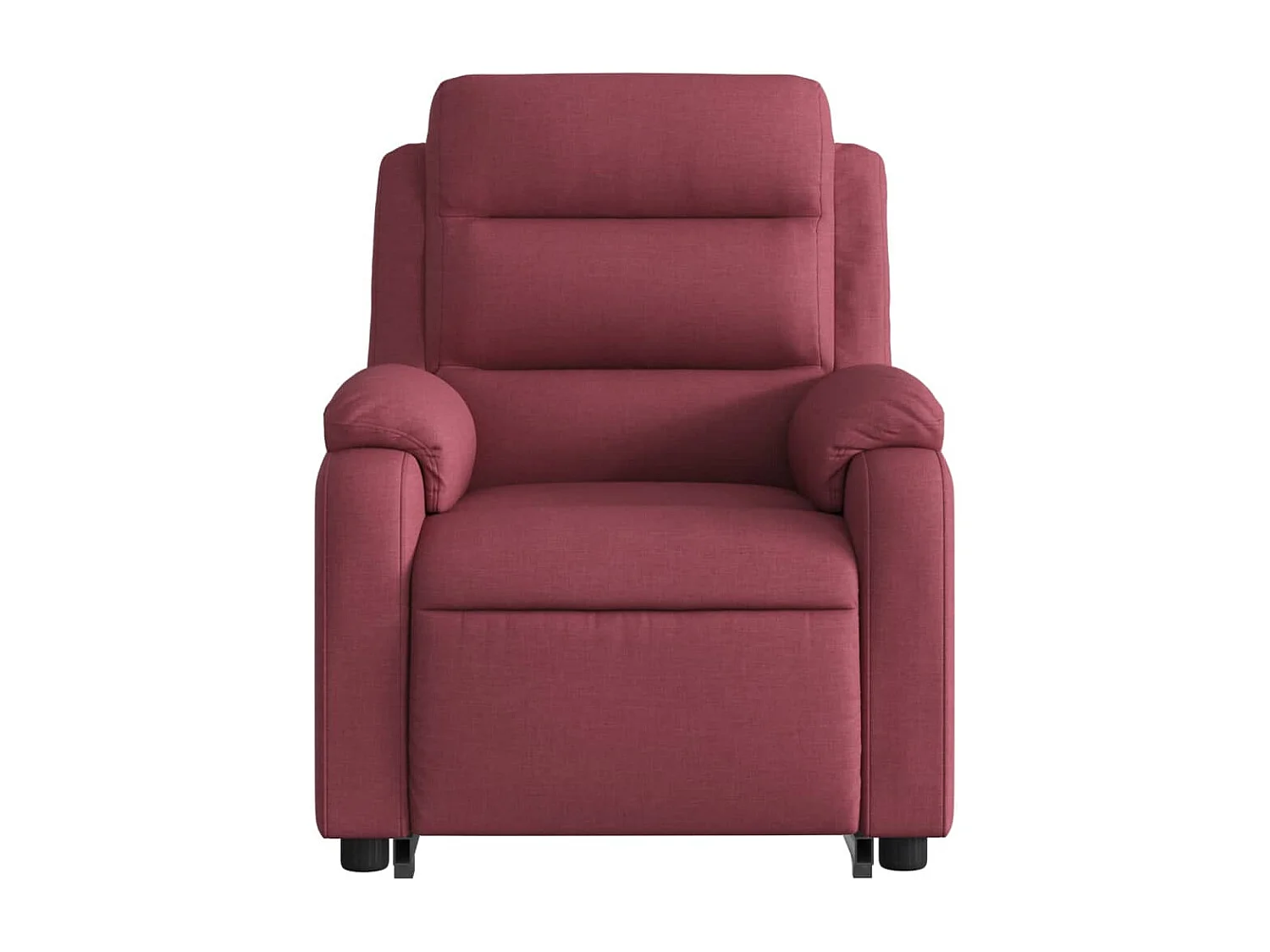 Fauteuil relax TV fonction tissu bordeaux 75 x 92.5 x 100 cm DEC028549