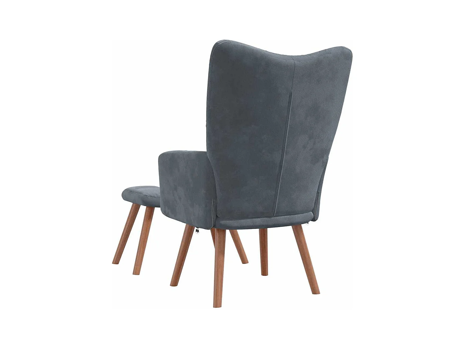 Fauteuil lounge chaise de grise 61.5 x 69 x 95.5 cm DEC026523