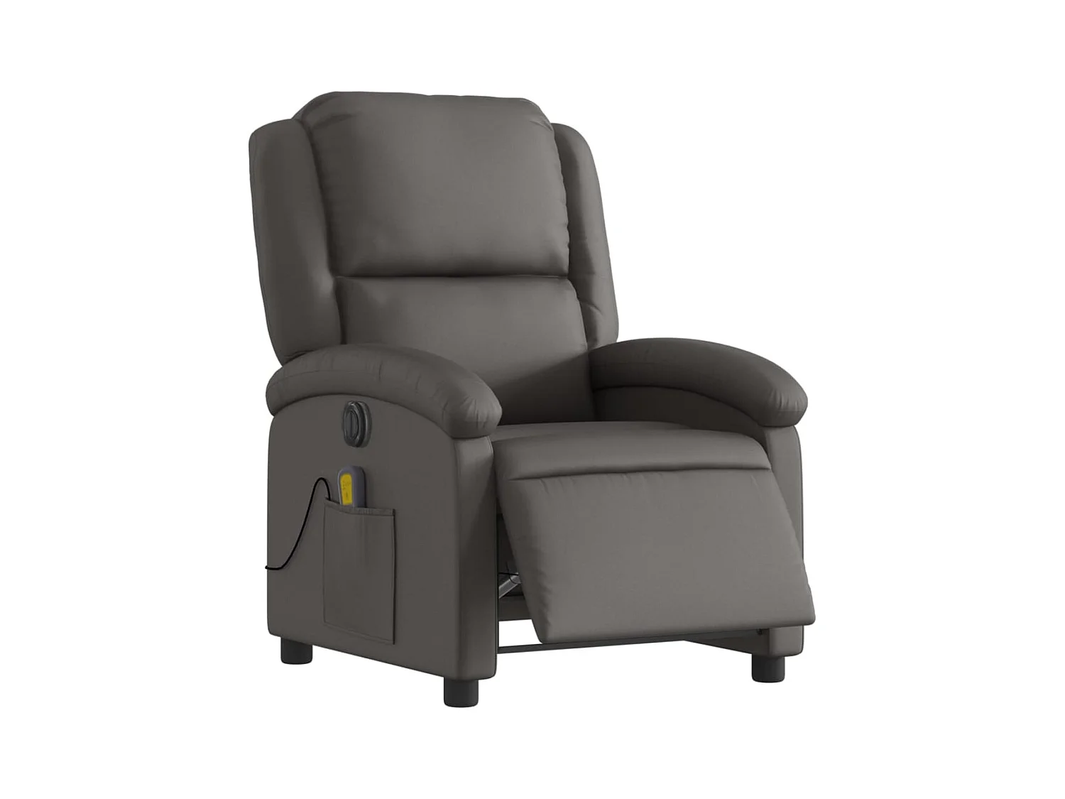 Fauteuil relax TV fonction cuir grise 71 x 86.5 x 99.5 cm DEC028336