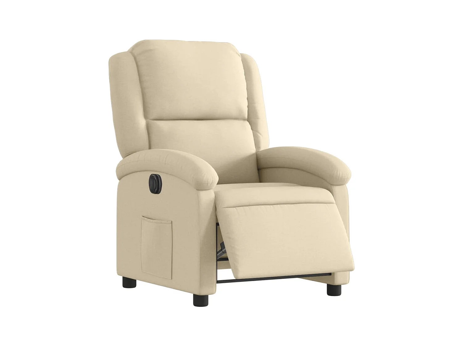Fauteuil relax TV fonction tissu crème 71 x 86.5 x 99.5 cm DEC028278