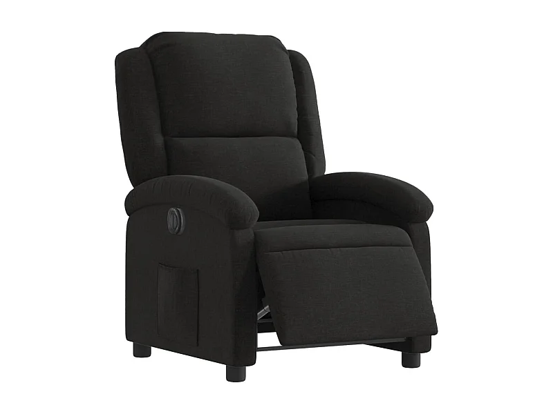 Fauteuil relax TV fonction tissu noire 71 x 86.5 x 99.5 cm DEC028491