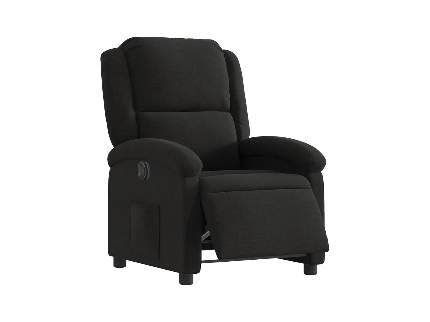 Fauteuil relax TV fonction tissu noire 71 x 86.5 x 99.5 cm DEC028491