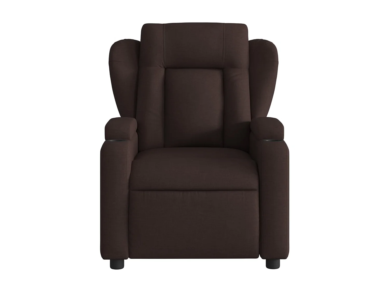 Fauteuil relax TV fonction tissu marron 77 x 94.5 x 100 cm DEC028414