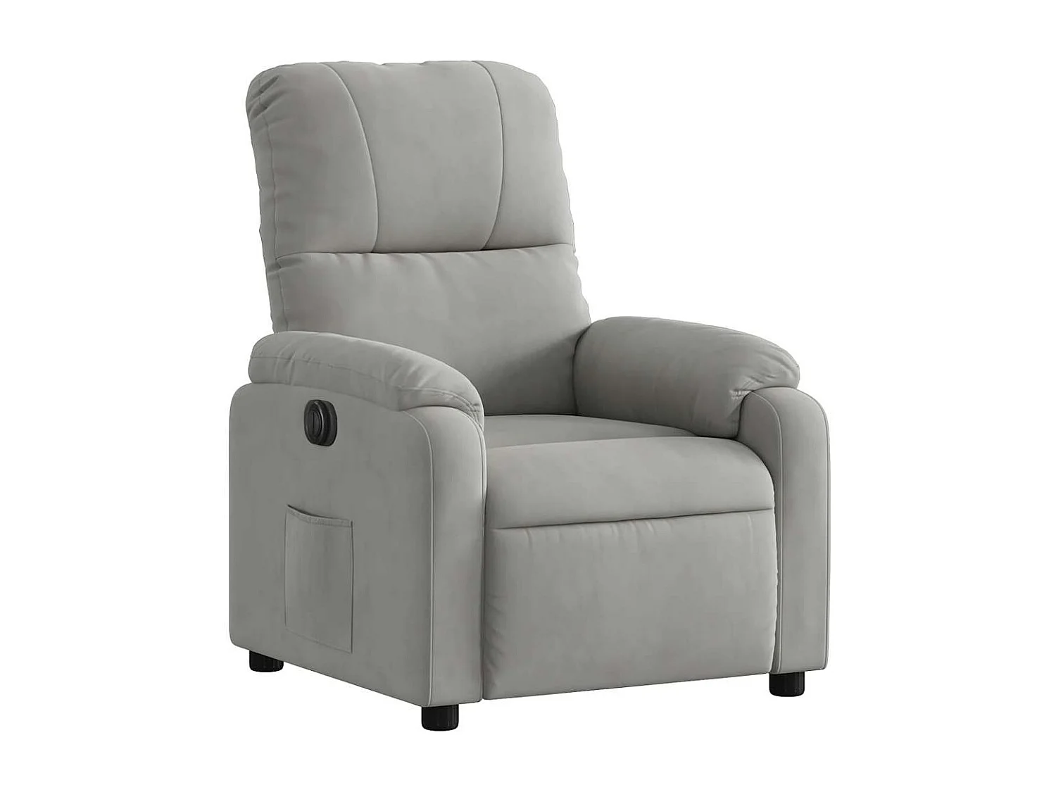 Fauteuil relax TV fonction tissu grise 75 x 89.5 x 103.5 cm DEC028329