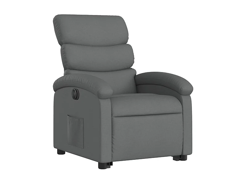 Fauteuil relax TV fonction tissu grise 70 x 92 x 99.5 cm DEC028362