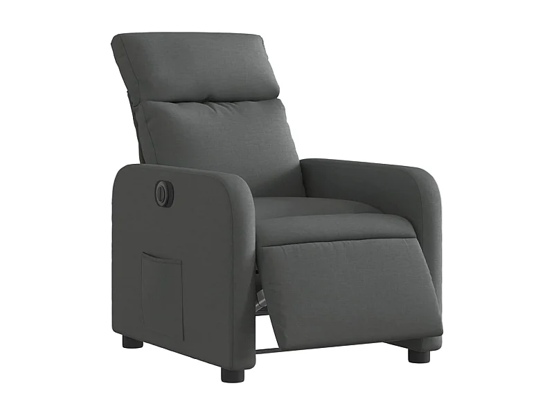 Fauteuil relax TV fonction tissu grise 66 x 89.5 x 95.5 cm DEC028345